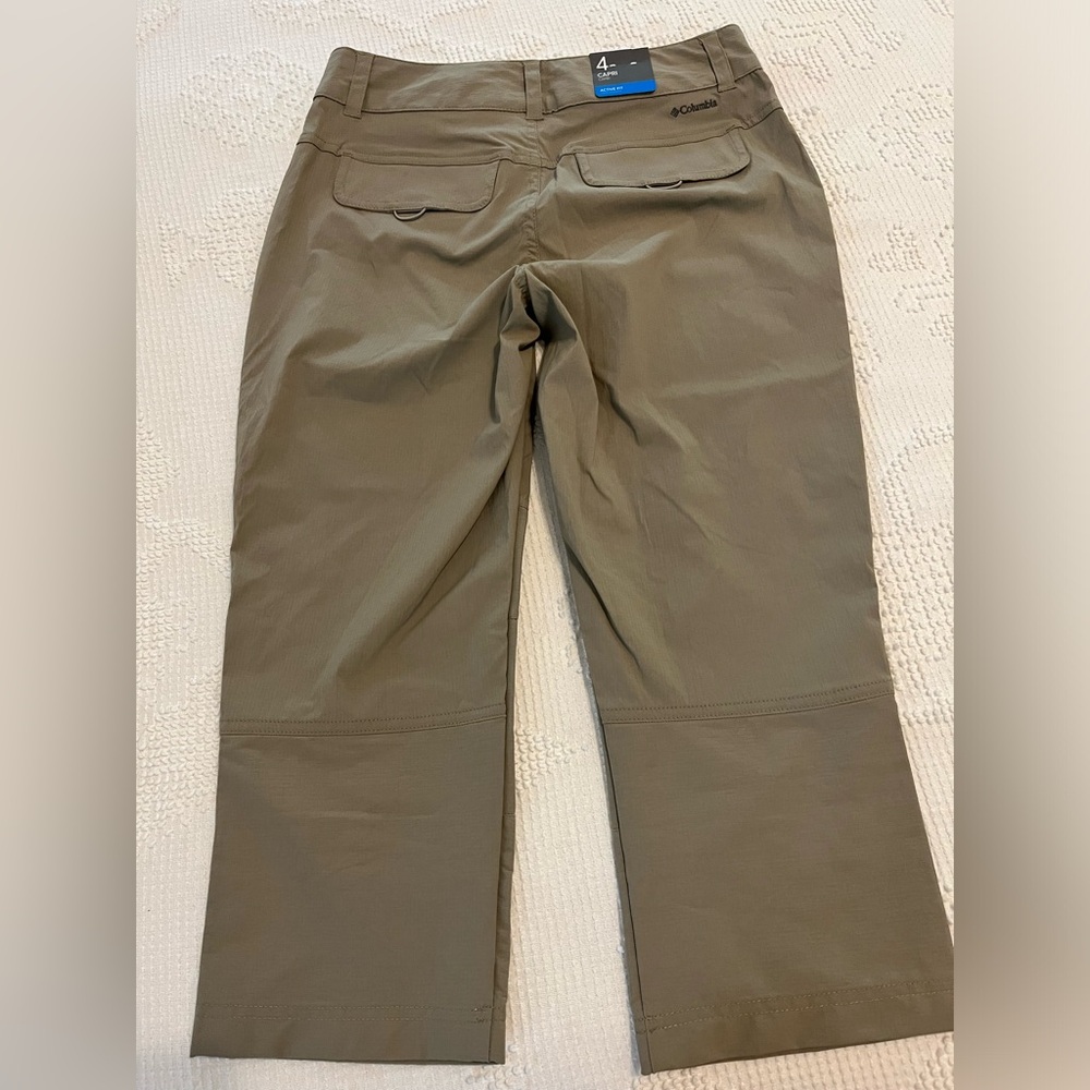 Columbia W Kestrel Trail II Women’s Capris, Size 4, Beige, NWT, OmniShield - Picture 7 of 16
